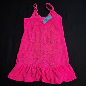 Pink Girls Youth Swim Coverup Size L NWT